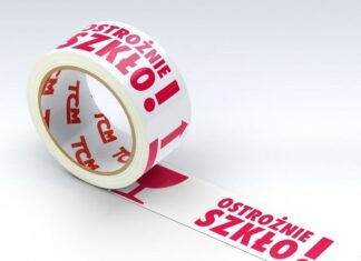 Taśma z napisem ostrożnie szkło – kiedy?